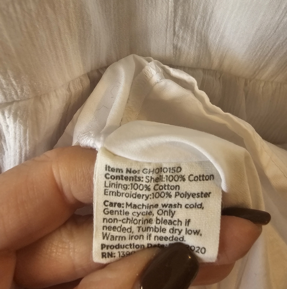 Matilda Jane Good Hart GH Montrose Dress size Small White Eyelet Mini Dress - Picture 7 of 8